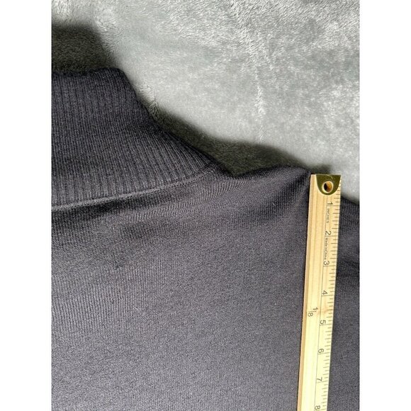 The North Face Sweater Mens Large Wool Blend Quarter 1/4 Zip Mock Neck Outdoors - Picture 9 of 11